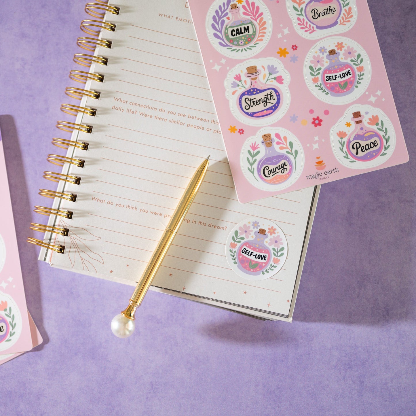 Self-Care Potion Bottles Sticker Sheet