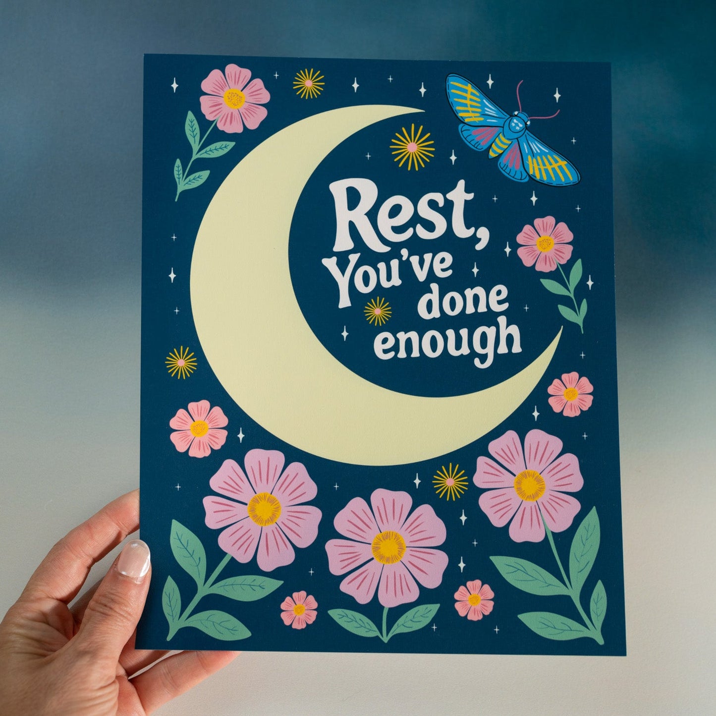 Rest, You've Done Enough Moon Fine Art Print