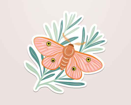 Rosemary Moth Vinyl Sticker