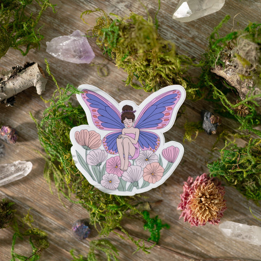 Flower Fairy Vinyl Sticker