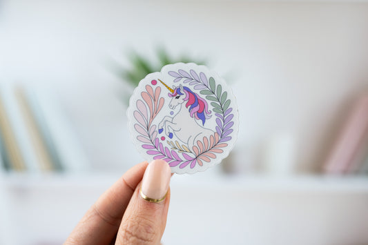 Rainbow Unicorn Vinyl Sticker