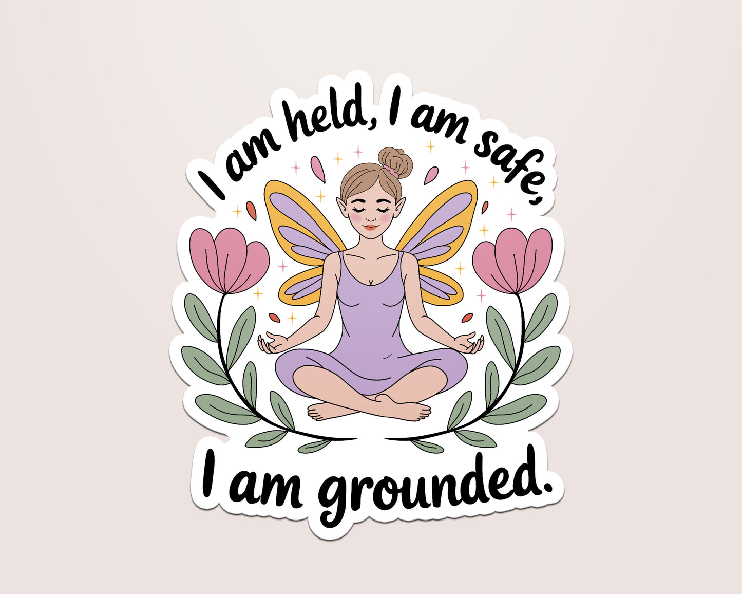 Grounding Self Care Sticker Vinyl Sticker