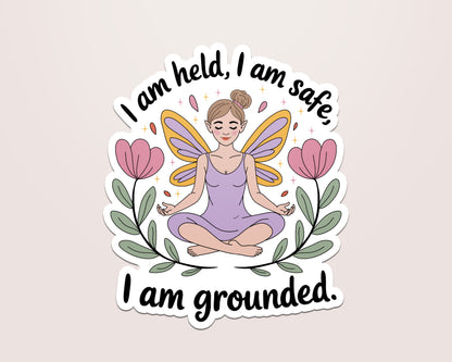 Grounding Self Care Sticker Vinyl Sticker
