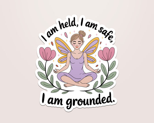 Grounding Self Care Sticker Vinyl Sticker