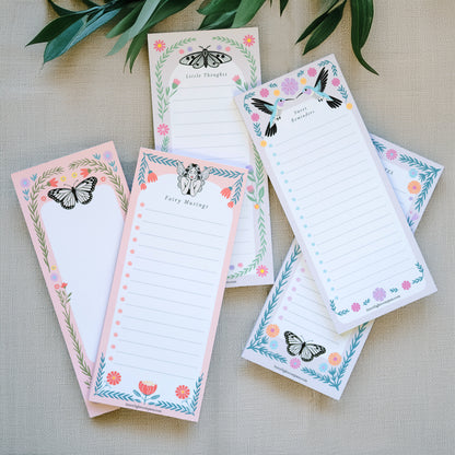 Butterfly Notes & To Do Tall Notepad