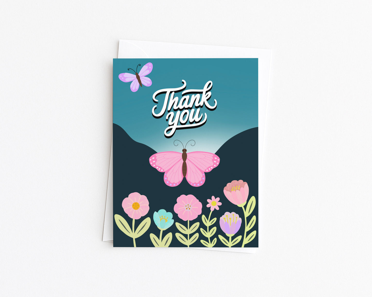 Butterfly Thank You Card