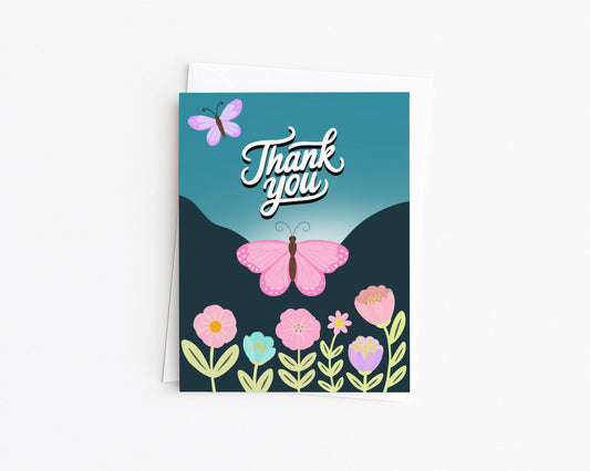 Butterfly Thank You Card