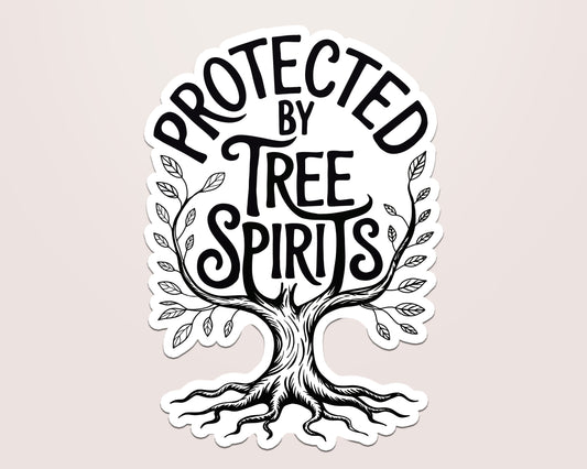 Protected By Tree Spirits Vinyl Sticker