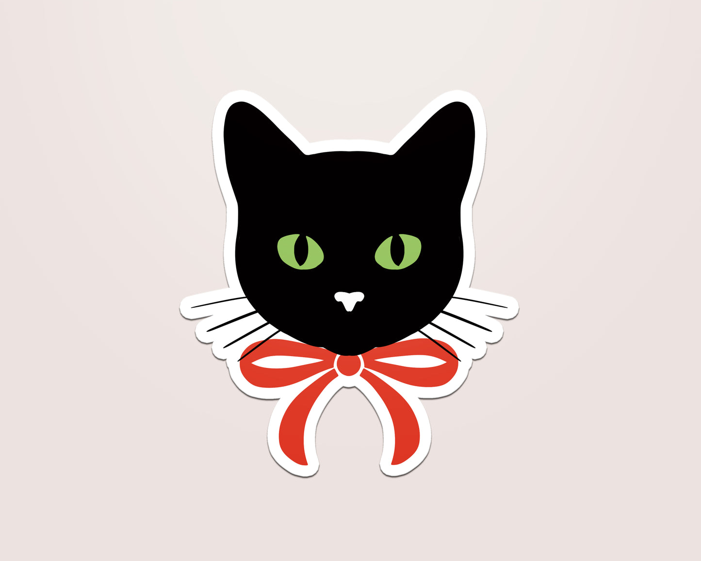 Tuxedo Cat Vinyl Sticker