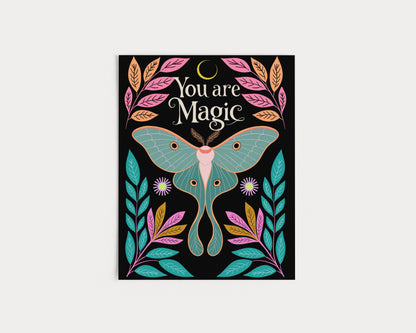 You Are Magic Luna Moth Fine Art Print