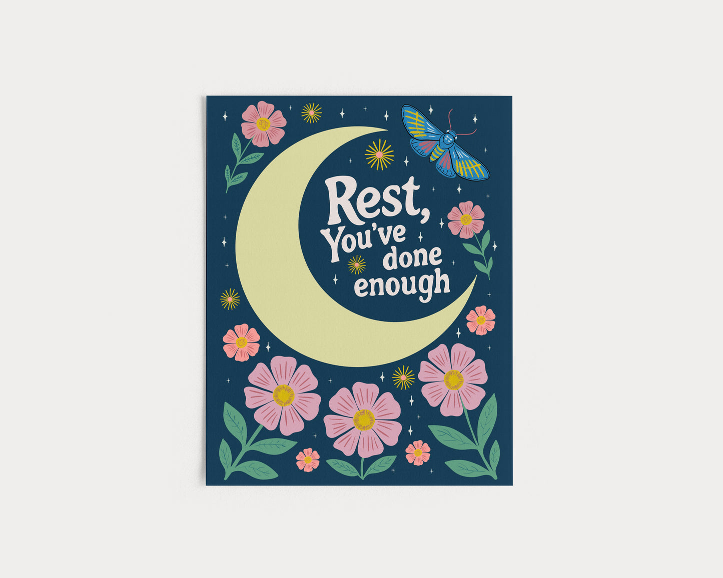 Rest, You've Done Enough Moon Fine Art Print